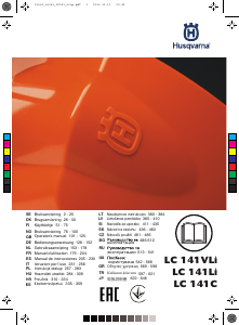 Manual de uso Husqvarna LC 141Li Cortacésped