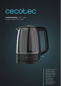 Bedienungsanleitung Cecotec ThermoSense 320 Clear Wasserkocher