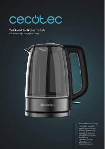 Bedienungsanleitung Cecotec ThermoSense 340 Clear Wasserkocher