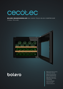 Handleiding Cecotec GrandSommelier Duo 36000 Touch Black Compressor Wijnklimaatkast