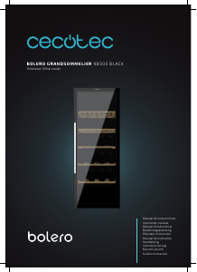 Handleiding Cecotec Bolero GrandSommelier 98000 Black Wijnklimaatkast