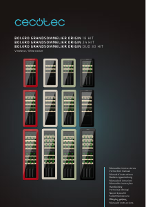 Handleiding Cecotec Bolero GrandSommelier Origin Duo 30 Hit Green Wijnklimaatkast