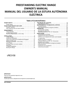 Manual de uso Crosley VREW3150RW/RB Cocina