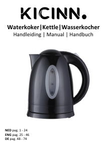 Bedienungsanleitung Kicinn K0301WK Wasserkocher