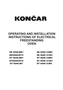 Priručnik Končar ST5040CR1V Raspon