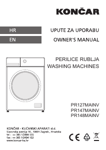 Priručnik Končar PR147MAINV Stroj za pranje rublja