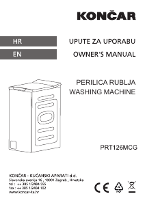 Priručnik Končar PRT126MCG Stroj za pranje rublja