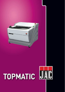 Bedienungsanleitung JAC Topmatic Brotschneidemaschine