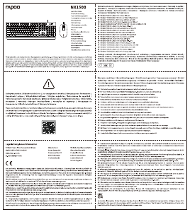 Manuale Rapoo NX1500 Tastiera
