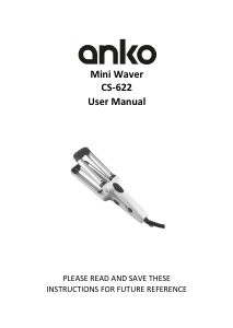 Handleiding Anko CS-622 Krultang