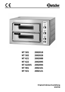 Handleiding Bartscher NT 622VS Pizza Oven
