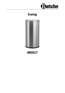 Manual Bartscher 860017 Swing Trash Can