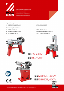 Bedienungsanleitung Holzmann BS115_400V Bandsäge