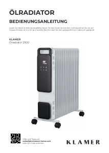 Mode d’emploi Klamer 2500 Chauffage
