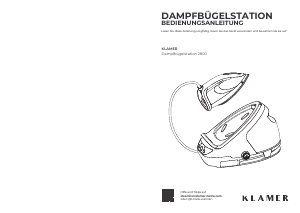 Bedienungsanleitung Klamer 2800 Bügeleisen