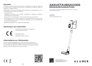 Handleiding Klamer 420 Stofzuiger
