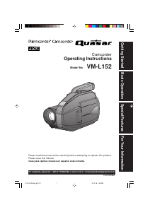 Handleiding Quasar VM-L152 Camcorder