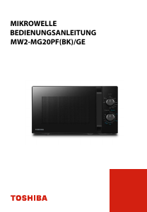 Bedienungsanleitung Toshiba MW2-MG20PF(BK)/GE Mikrowelle