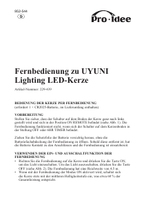 Mode d’emploi Uyuni 229-439 Bougie LED