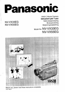 Bruksanvisning Panasonic NV-VX33EG Videokamera