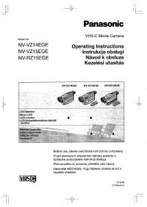 Manual Panasonic NV-VZ14EGE Camcorder