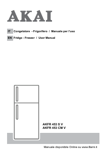 Manual Akai AKFR453SV Fridge-Freezer