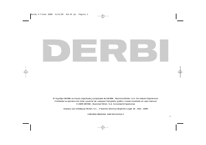 Manual Derbi Senda DRD X-Treme 50 SM Motorcycle