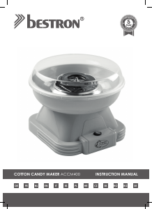 Manual Bestron ACCM400PE Mașină vata de zahar