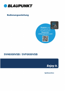 Bedienungsanleitung Blaupunkt 5VF 6X00VSB Geschirrspüler