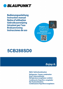 Handleiding Blaupunkt 5CB 288SD0 Koel-vries combinatie