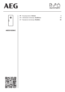 Kasutusjuhend AEG ABE818E6NC Sügavkülmik