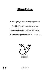 Brugsanvisning Blomberg KSM 4531 Køle-fryseskab