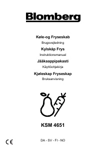 Brugsanvisning Blomberg KSM 4651 Køle-fryseskab