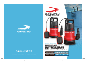 Manual de uso Daihatsu BSS750P Bomba de agua