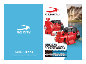 Manual de uso Daihatsu BC550 Bomba de agua