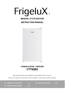 Manual Frigelux CTT62BE Freezer