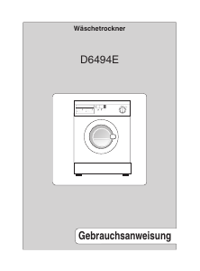 Bedienungsanleitung EBD D6494E Trockner