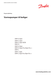 Brugsanvisning Danfoss DHP-C Opti Varmepumpe