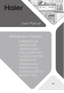 Manual Haier HBQW5719E Frigorífico combinado