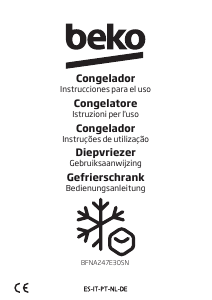 Manual BEKO BFNA247E30SN Congelador