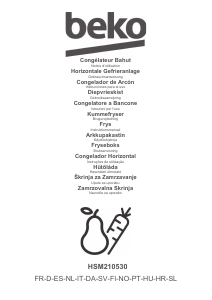Manual BEKO HSM210530 Congelador