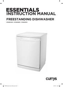 Manual Currys Essentials CDW60S16 Dishwasher