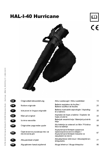 Manuale Hurricane HAL-I-40 Soffiatore