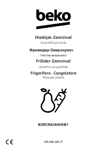 Manuale BEKO B3RCNA364HXB1 Frigorifero-congelatore