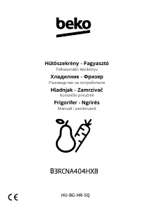 Használati útmutató BEKO B3RCNA404HXB Hűtő és fagyasztó
