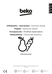 Instrukcja BEKO B3RCNE564HXB Lodówko-zamrażarka