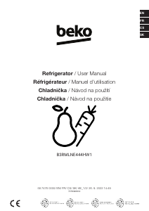 Návod BEKO B3RMLNE444HW Chladnička s mrazničkou