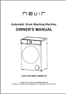 Manual de uso Nevir NVR-WMFL1283INA-SD Lavadora
