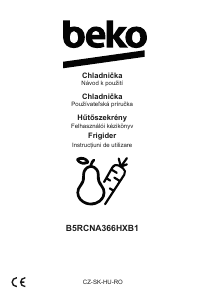 Használati útmutató BEKO B5RCNA366HXB Hűtő és fagyasztó