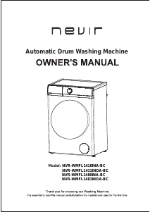 Manual de uso Nevir NVR-WMFL1481INOA-BC Lavadora